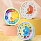 Maxbell Sixty Minute Desk Visual Timer No Ticking Task Reminder for Student Kids Adults yellow