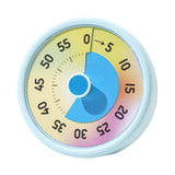 Maxbell Sixty Minute Desk Visual Timer No Ticking Task Reminder for Student Kids Adults blue