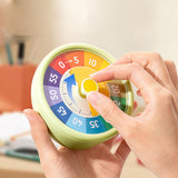 Maxbell Sixty Minute Desk Visual Timer No Ticking Task Reminder for Student Kids Adults green