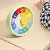 Maxbell Sixty Minute Desk Visual Timer No Ticking Task Reminder for Student Kids Adults green