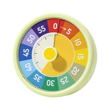 Maxbell Sixty Minute Desk Visual Timer No Ticking Task Reminder for Student Kids Adults green