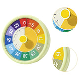 Maxbell Sixty Minute Desk Visual Timer No Ticking Task Reminder for Student Kids Adults green