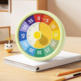 Maxbell Sixty Minute Desk Visual Timer No Ticking Task Reminder for Student Kids Adults green
