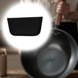 Maxbell Pot Handle Cover Potholders Wok Handle Insulation Cover for Home Skillet Wok Black