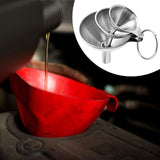 Maxbell 3 Pieces Kitchen Funnel Set Oil Liquid Funnel for Powder Filling Bottles
