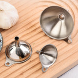 Maxbell 3 Pieces Kitchen Funnel Set Oil Liquid Funnel for Powder Filling Bottles