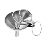 Maxbell 3 Pieces Kitchen Funnel Set Oil Liquid Funnel for Powder Filling Bottles