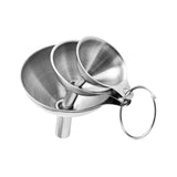 Maxbell 3 Pieces Kitchen Funnel Set Oil Liquid Funnel for Powder Filling Bottles