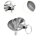 Maxbell 3 Pieces Kitchen Funnel Set Oil Liquid Funnel for Powder Filling Bottles