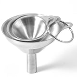 Maxbell 3 Pieces Kitchen Funnel Set Oil Liquid Funnel for Powder Filling Bottles
