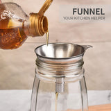 Maxbell 3 Pieces Kitchen Funnel Set Oil Liquid Funnel for Powder Filling Bottles