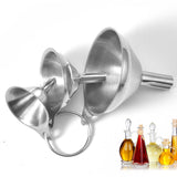 Maxbell 3 Pieces Kitchen Funnel Set Oil Liquid Funnel for Powder Filling Bottles