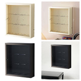 Maxbell Figurine Display Cabinet Clear Display Box for Mini Figure Toys Figures White