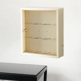 Maxbell Figurine Display Cabinet Clear Display Box for Mini Figure Toys Figures White