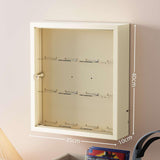 Maxbell Figurine Display Cabinet Clear Display Box for Mini Figure Toys Figures White