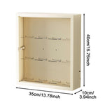 Maxbell Figurine Display Cabinet Clear Display Box for Mini Figure Toys Figures White