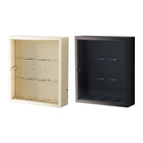 Maxbell Figurine Display Cabinet Clear Display Box for Mini Figure Toys Figures White