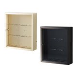 Maxbell Figurine Display Cabinet Clear Display Box for Mini Figure Toys Figures White