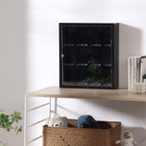 Maxbell Figurine Display Cabinet Clear Display Box for Mini Figure Toys Figures Black