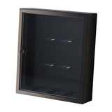 Maxbell Figurine Display Cabinet Clear Display Box for Mini Figure Toys Figures Black