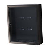 Maxbell Figurine Display Cabinet Clear Display Box for Mini Figure Toys Figures Black