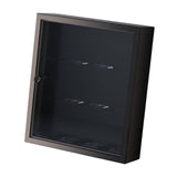 Maxbell Figurine Display Cabinet Clear Display Box for Mini Figure Toys Figures Black