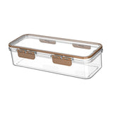Maxbell Pasta Container Clear Rectangular Storage Box for Dorms Fridge Noodles S