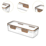 Maxbell Pasta Container Clear Rectangular Storage Box for Dorms Fridge Noodles S