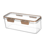 Maxbell Pasta Container Clear Rectangular Storage Box for Dorms Fridge Noodles L