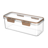 Maxbell Pasta Container Clear Rectangular Storage Box for Dorms Fridge Noodles L