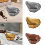 Maxbell Coffee Bean Dosing Cup Modern Display Weigh Container for Cafe Office silvery