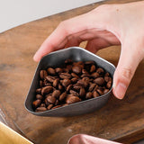 Maxbell Coffee Bean Dosing Cup Modern Display Weigh Container for Cafe Office silvery