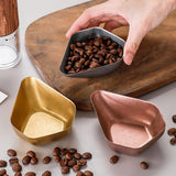 Maxbell Coffee Bean Dosing Cup Modern Display Weigh Container for Cafe Office silvery
