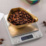 Maxbell Coffee Bean Dosing Cup Modern Display Weigh Container for Cafe Office gold