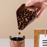 Maxbell Coffee Bean Dosing Cup Modern Display Weigh Container for Cafe Office rose gold