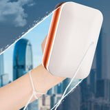 Maxbell Magnetic Window Cleaner Household Glass Wiper for Office Sliding Door Mirror Orange