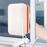 Maxbell Magnetic Window Cleaner Household Glass Wiper for Office Sliding Door Mirror Orange