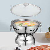 Maxbell Small Hotpot Cookware Stainless Steel Hot Pot for Household Hiking Party