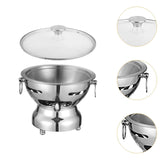 Maxbell Small Hotpot Cookware Stainless Steel Hot Pot for Household Hiking Party