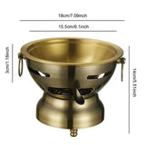 Maxbell Small Hotpot Cookware Stainless Steel Hot Pot for Household Hiking Party