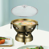 Maxbell Small Hotpot Cookware Stainless Steel Hot Pot for Household Hiking Party