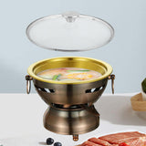 Maxbell Small Hotpot Cookware Stainless Steel Hot Pot for Household Hiking Party
