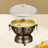 Maxbell Small Hotpot Cookware Stainless Steel Hot Pot for Household Hiking Party