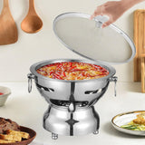 Maxbell Traditional Chinese Hot Pot Stainless Steel Hot Pot for Camping Home Use