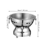 Maxbell Traditional Chinese Hot Pot Stainless Steel Hot Pot for Camping Home Use