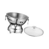 Maxbell Traditional Chinese Hot Pot Stainless Steel Hot Pot for Camping Home Use