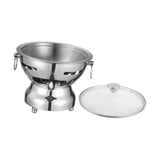 Maxbell Traditional Chinese Hot Pot Stainless Steel Hot Pot for Camping Home Use