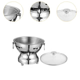 Maxbell Traditional Chinese Hot Pot Stainless Steel Hot Pot for Camping Home Use