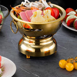 Maxbell Traditional Chinese Hot Pot Stainless Steel Hot Pot for Camping Home Use
