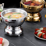 Maxbell Traditional Chinese Hot Pot Stainless Steel Hot Pot for Camping Home Use